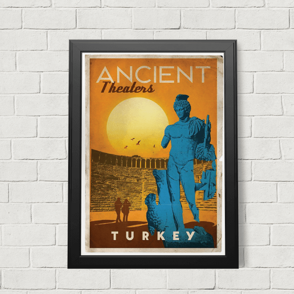 Türkiye' nin özel yerleri, Türkiye Posterleri, Antik Tiyatrolar Posteri