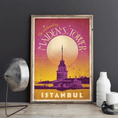 İstanbul Tabloları ve Kız Kulesi